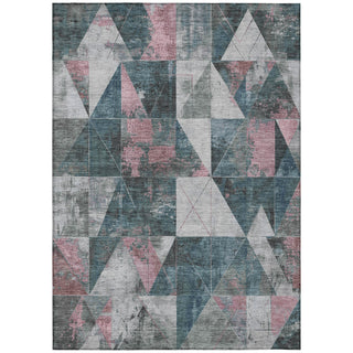 Piper Looms Chantille Geometric ACN1888 Seafoam Machine Washable Area Rug main image