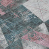 Piper Looms Chantille Geometric ACN1888 Seafoam Machine Washable Area Rug Swatch Image