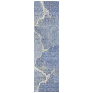 Piper Looms Chantille Abstract ACN1889 Denim Machine Washable Area Rug Runner Main Image