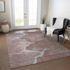 Piper Looms Chantille Abstract ACN1889 Mauve Machine Washable Area Rug Lifestyle Image Feature