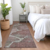 Piper Looms Chantille Abstract ACN1889 Mauve Machine Washable Area Rug Runner Lifestyle Image Feature