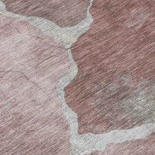 Piper Looms Chantille Abstract ACN1889 Mauve Machine Washable Area Rug Swatch Image