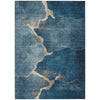 Piper Looms Chantille Abstract ACN1889 Navy Machine Washable Area Rug main image