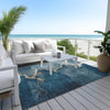 Piper Looms Chantille Abstract ACN1889 Navy Machine Washable Area Rug Outdoor Lifestyle Image Feature