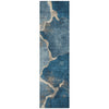 Piper Looms Chantille Abstract ACN1889 Navy Machine Washable Area Rug Runner Main Image