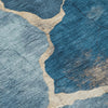 Piper Looms Chantille Abstract ACN1889 Navy Machine Washable Area Rug Swatch Image