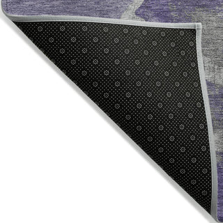 Piper Looms Chantille Abstract ACN1889 Purple Machine Washable Area Rug Backing Image