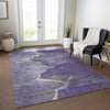 Piper Looms Chantille Abstract ACN1889 Purple Machine Washable Area Rug Lifestyle Image Feature