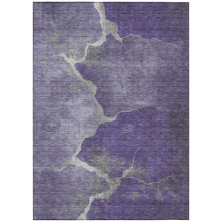 Piper Looms Chantille Abstract ACN1889 Purple Machine Washable Area Rug main image