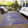 Piper Looms Chantille Abstract ACN1889 Purple Machine Washable Area Rug Outdoor Lifestyle Image Feature