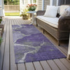 Piper Looms Chantille Abstract ACN1889 Purple Machine Washable Area Rug Runner Outdoor Lifestyle Image Feature