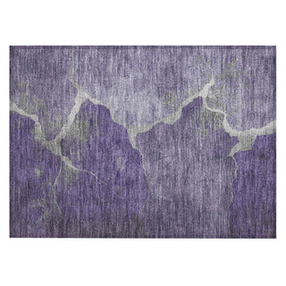 Piper Looms Chantille Abstract ACN1889 Purple Machine Washable Area Rug Scatter Main Image