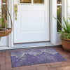 Piper Looms Chantille Abstract ACN1889 Purple Machine Washable Area Rug Scatter Outdoor Lifestyle Image Feature