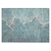 Piper Looms Chantille Abstract ACN1889 Teal Machine Washable Area Rug Scatter Main Image