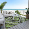Piper Looms Chantille Aztec ACN1890 Aloe Machine Washable Area Rug Outdoor Lifestyle Image Feature
