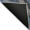 Piper Looms Chantille Aztec ACN1890 Blue Machine Washable Area Rug Backing Image