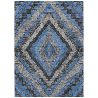 Piper Looms Chantille Aztec ACN1890 Blue Machine Washable Area Rug main image