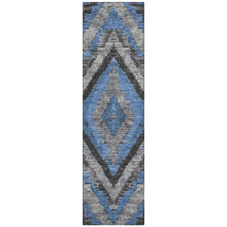 Piper Looms Chantille Aztec ACN1890 Blue Machine Washable Area Rug Runner Main Image