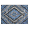 Piper Looms Chantille Aztec ACN1890 Blue Machine Washable Area Rug Scatter Main Image