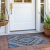 Piper Looms Chantille Aztec ACN1890 Blue Machine Washable Area Rug Scatter Outdoor Lifestyle Image Feature