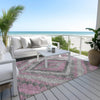 Piper Looms Chantille Aztec ACN1890 Blush Machine Washable Area Rug Outdoor Lifestyle Image Feature