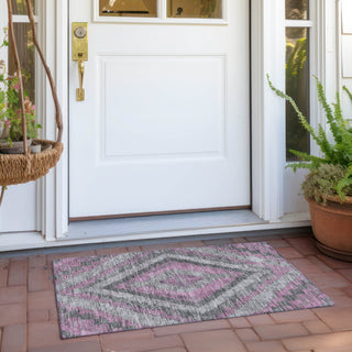 Piper Looms Chantille Aztec ACN1890 Blush Machine Washable Area Rug Scatter Outdoor Lifestyle Image Feature