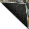 Piper Looms Chantille Aztec ACN1890 Gold Machine Washable Area Rug Backing Image
