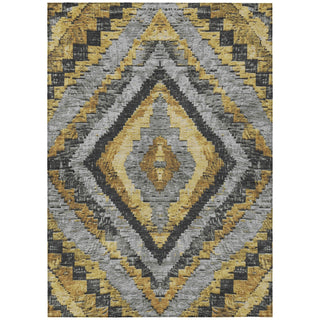 Piper Looms Chantille Aztec ACN1890 Gold Machine Washable Area Rug main image