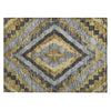 Piper Looms Chantille Aztec ACN1890 Gold Machine Washable Area Rug Scatter Main Image