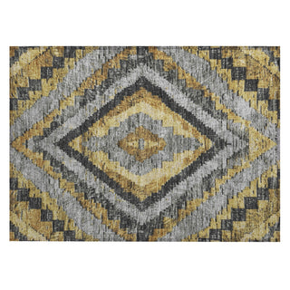 Piper Looms Chantille Aztec ACN1890 Gold Machine Washable Area Rug Scatter Main Image