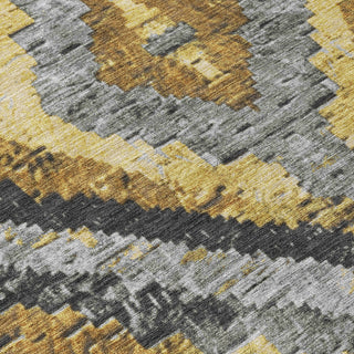 Piper Looms Chantille Aztec ACN1890 Gold Machine Washable Area Rug Swatch Image