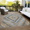 Piper Looms Chantille Aztec ACN1890 Khaki Machine Washable Area Rug Outdoor Lifestyle Image Feature