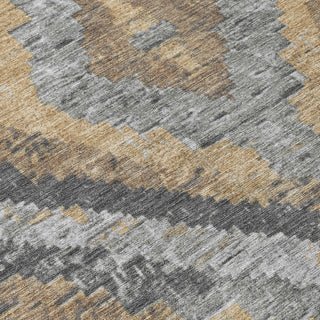 Piper Looms Chantille Aztec ACN1890 Khaki Machine Washable Area Rug Swatch Image