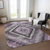 Piper Looms Chantille Aztec ACN1890 Lavender Machine Washable Area Rug Lifestyle Image Feature