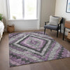 Piper Looms Chantille Aztec ACN1890 Lavender Machine Washable Area Rug Lifestyle Image Feature