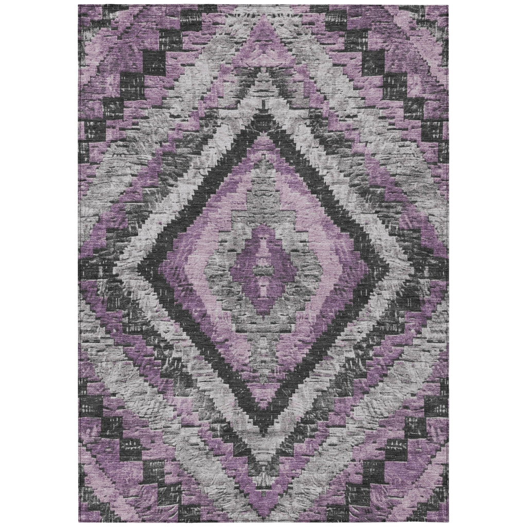 Piper Looms Chantille Aztec ACN1890 Lavender Machine Washable Area Rug main image