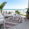 Piper Looms Chantille Aztec ACN1890 Lavender Machine Washable Area Rug Outdoor Lifestyle Image Feature