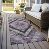 Piper Looms Chantille Aztec ACN1890 Lavender Machine Washable Area Rug Runner Outdoor Lifestyle Image Feature