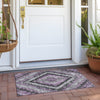 Piper Looms Chantille Aztec ACN1890 Lavender Machine Washable Area Rug Scatter Outdoor Lifestyle Image Feature