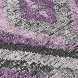 Piper Looms Chantille Aztec ACN1890 Lavender Machine Washable Area Rug Swatch Image
