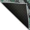 Piper Looms Chantille Aztec ACN1890 Seafoam Machine Washable Area Rug Backing Image