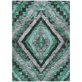 Piper Looms Chantille Aztec ACN1890 Seafoam Machine Washable Area Rug main image