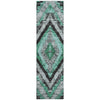 Piper Looms Chantille Aztec ACN1890 Seafoam Machine Washable Area Rug Runner Main Image