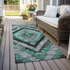 Piper Looms Chantille Aztec ACN1890 Seafoam Machine Washable Area Rug Runner Outdoor Lifestyle Image Feature