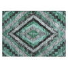 Piper Looms Chantille Aztec ACN1890 Seafoam Machine Washable Area Rug Scatter Main Image