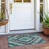 Piper Looms Chantille Aztec ACN1890 Seafoam Machine Washable Area Rug Scatter Outdoor Lifestyle Image Feature