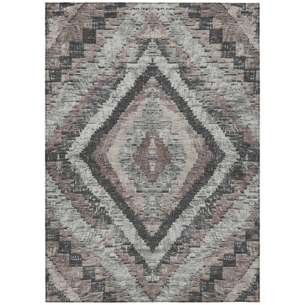 Piper Looms Chantille Aztec ACN1890 Taupe Machine Washable Area Rug main image
