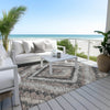 Piper Looms Chantille Aztec ACN1890 Taupe Machine Washable Area Rug Outdoor Lifestyle Image Feature