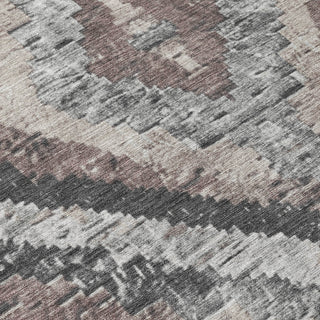 Piper Looms Chantille Aztec ACN1890 Taupe Machine Washable Area Rug Swatch Image