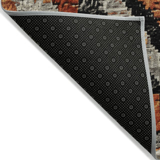 Piper Looms Chantille Aztec ACN1890 Terracotta Machine Washable Area Rug Backing Image